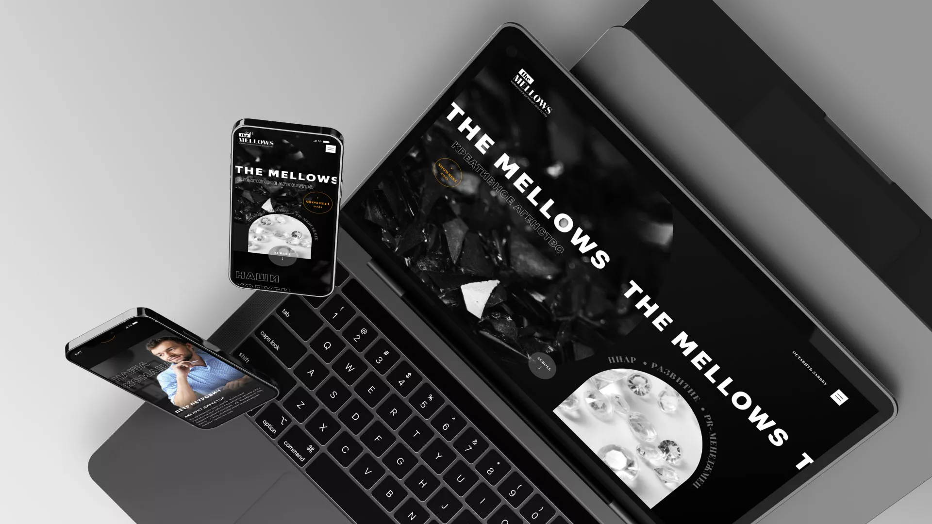 Разработка сайта в Шахунье для креативного агентства «The Mellows» Разработка сайта креативного агентства «The Mellows» в Шахунье
